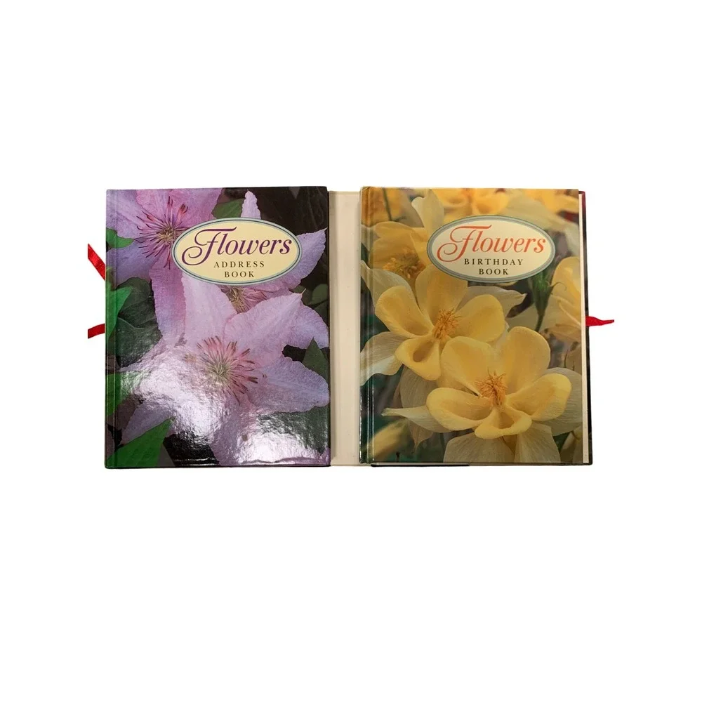 Flowers Birthday Book‎ Address Book Hardcover Ribbon Bookmark New